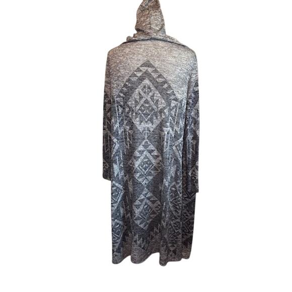 Women's Open Front Southwest Cardigan Duster Hoodie SZ Large - Picture 7 of 7